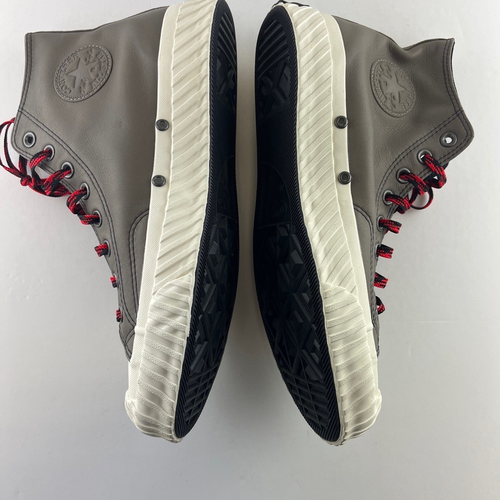 Converse Chuck 70 Bosey Hi Sneaker 168161C Grey Red Leather Mountain Cus… - Picture 3 of 11